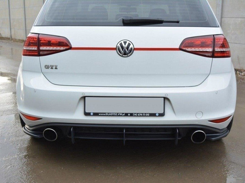 Maxton Design Rear Side Splitters VW Golf 7 GTI (2013-2016) CARBON LOOK