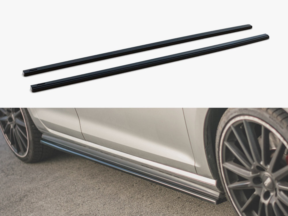 Maxton Design Side Skirts Diffusers V.2 VW Golf 7 GTI (narrow)