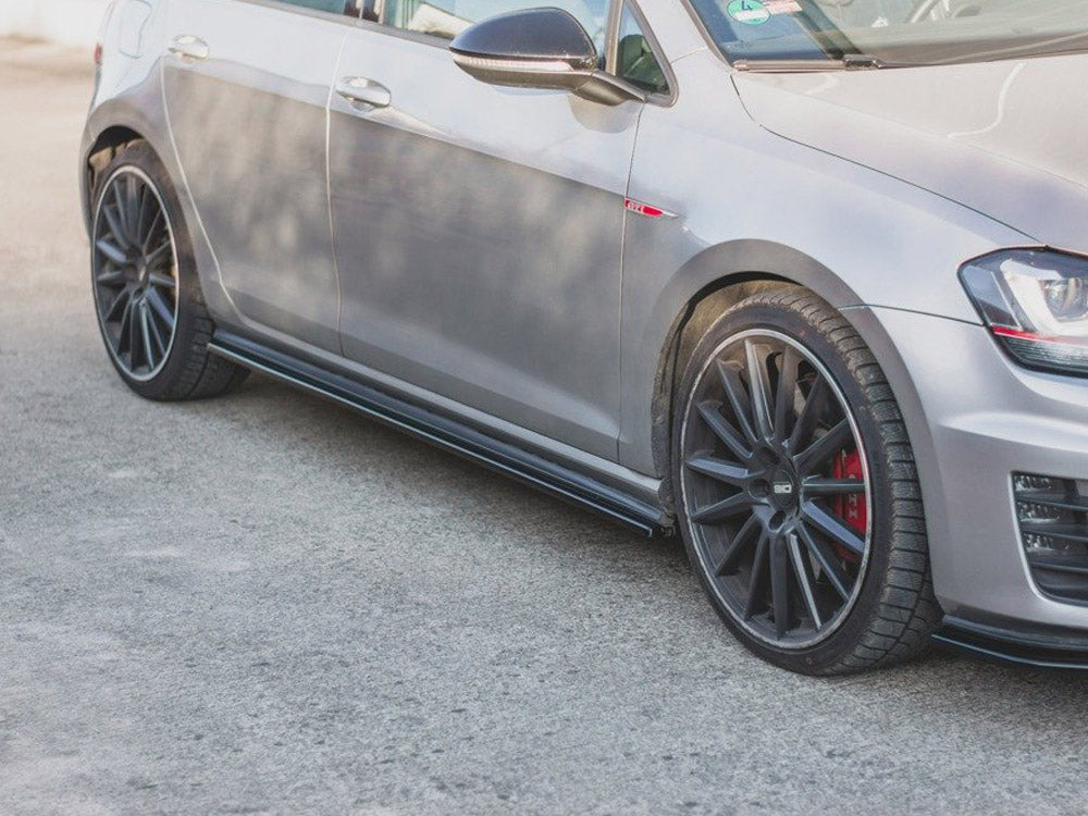 Maxton Design Side Skirts Diffusers V.2 VW Golf 7 GTI (narrow)