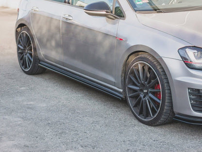 Maxton Design Side Skirts Diffusers V.2 VW Golf 7 GTI (narrow)