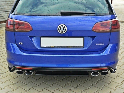 Maxton Design Central Rear Splitter VW Golf R Mk7 Estate - Textured