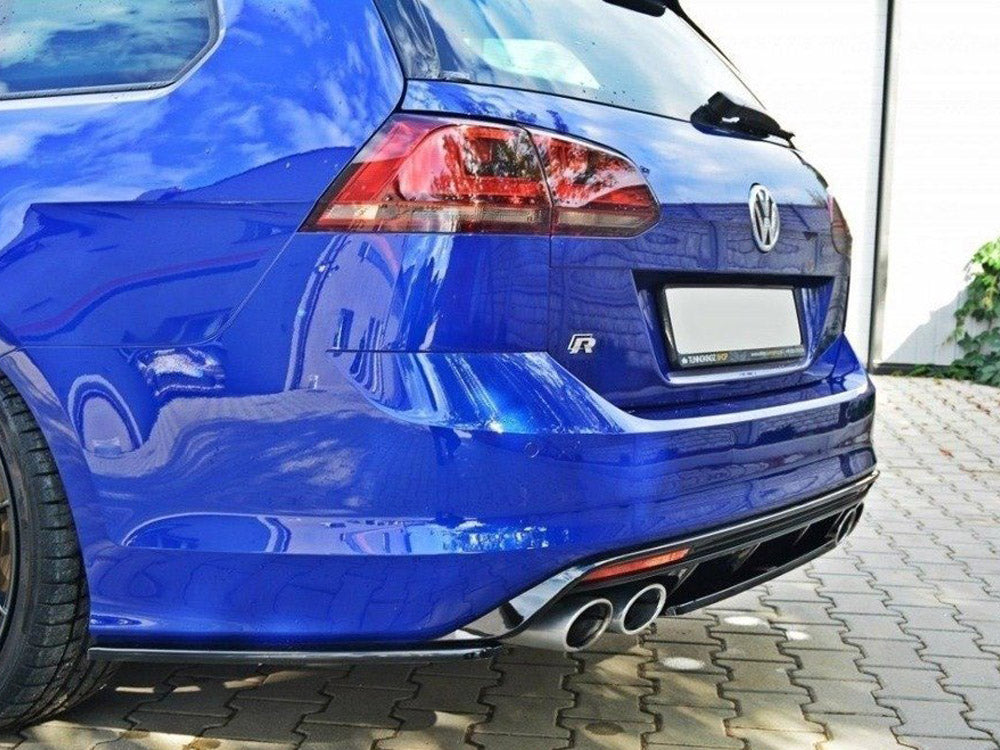 Maxton Design Central Rear Splitter VW Golf R Mk7 Estate - Textured