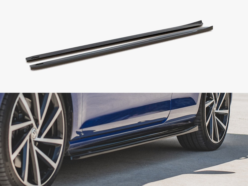 Maxton Design Side Skirts Diffusers V.4 Volkswagen Golf R / R-Line Mk7 Facelift