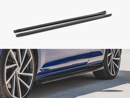 Maxton Design Side Skirts Diffusers V.4 Volkswagen Golf R / R-Line Mk7 Facelift