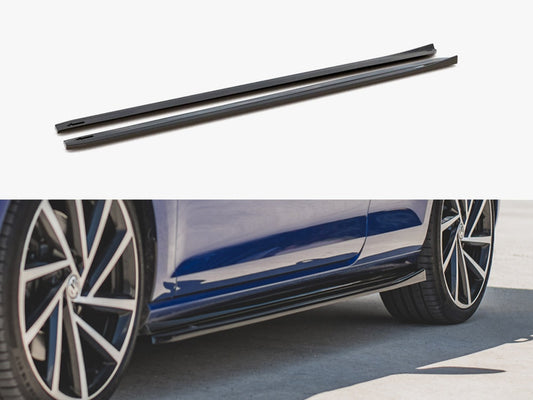 Maxton Design Side Skirts Diffusers V.4 Volkswagen Golf R / R-Line Mk7 Facelift