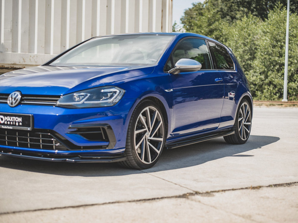 Maxton Design Side Skirts Diffusers V.4 Volkswagen Golf R / R-Line Mk7 Facelift