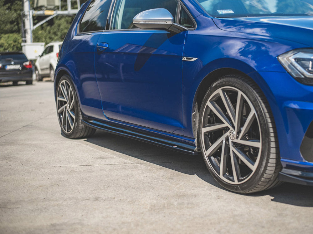 Maxton Design Side Skirts Diffusers V.4 Volkswagen Golf R / R-Line Mk7 Facelift