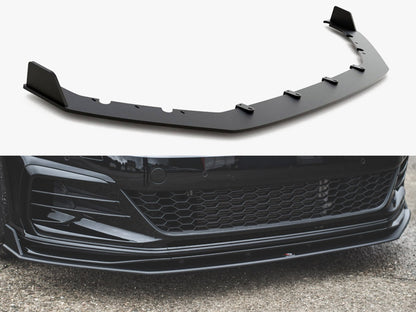 Maxton Design Street PRO Front Splitter VW Golf 7 GTI TCR - Black-Red