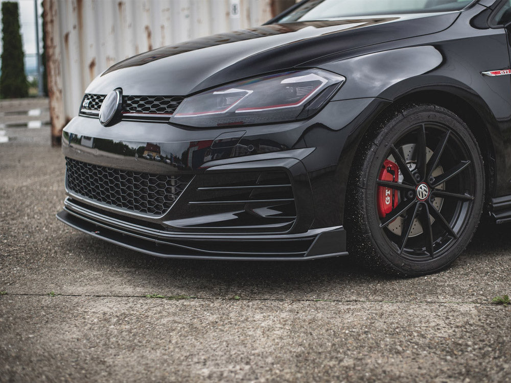 Maxton Design Street PRO Front Splitter VW Golf 7 GTI TCR - Black-Red