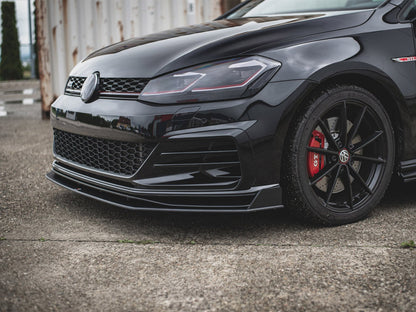 Maxton Design Street PRO Front Splitter VW Golf 7 GTI TCR - Black-Red
