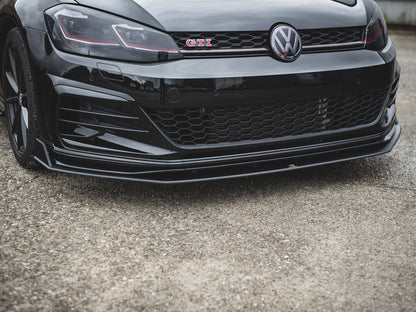 Maxton Design Street PRO Front Splitter VW Golf 7 GTI TCR - Black-Red