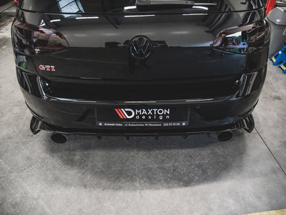 Maxton Design Rear Side Splitters VW Golf 7 GTI TCR - Textured