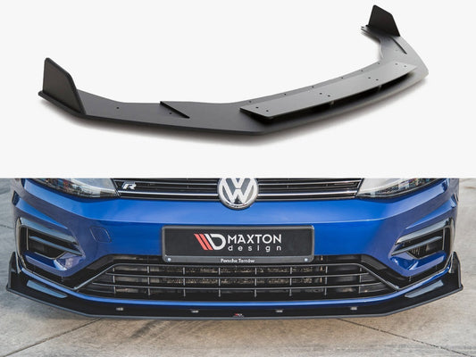 Maxton Design Street PRO Front Splitter V.2 Volkswagen Golf R / R-Line Mk7 Facelift