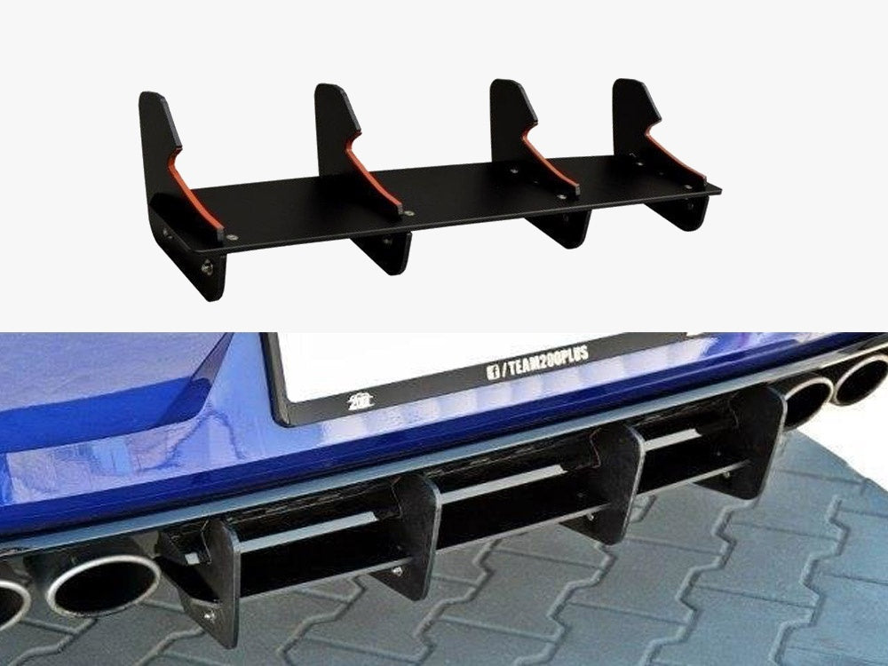 Maxton Design Rear Diffuser Volkswagen Golf R Mk7 Facelift