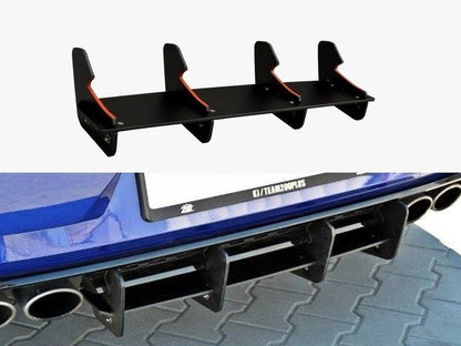 Maxton Design Rear Diffuser Volkswagen Golf R Mk7 Facelift