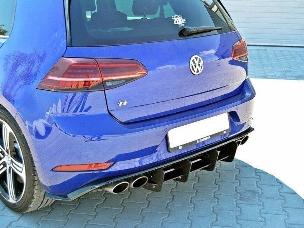 Maxton Design Rear Diffuser Volkswagen Golf R Mk7 Facelift