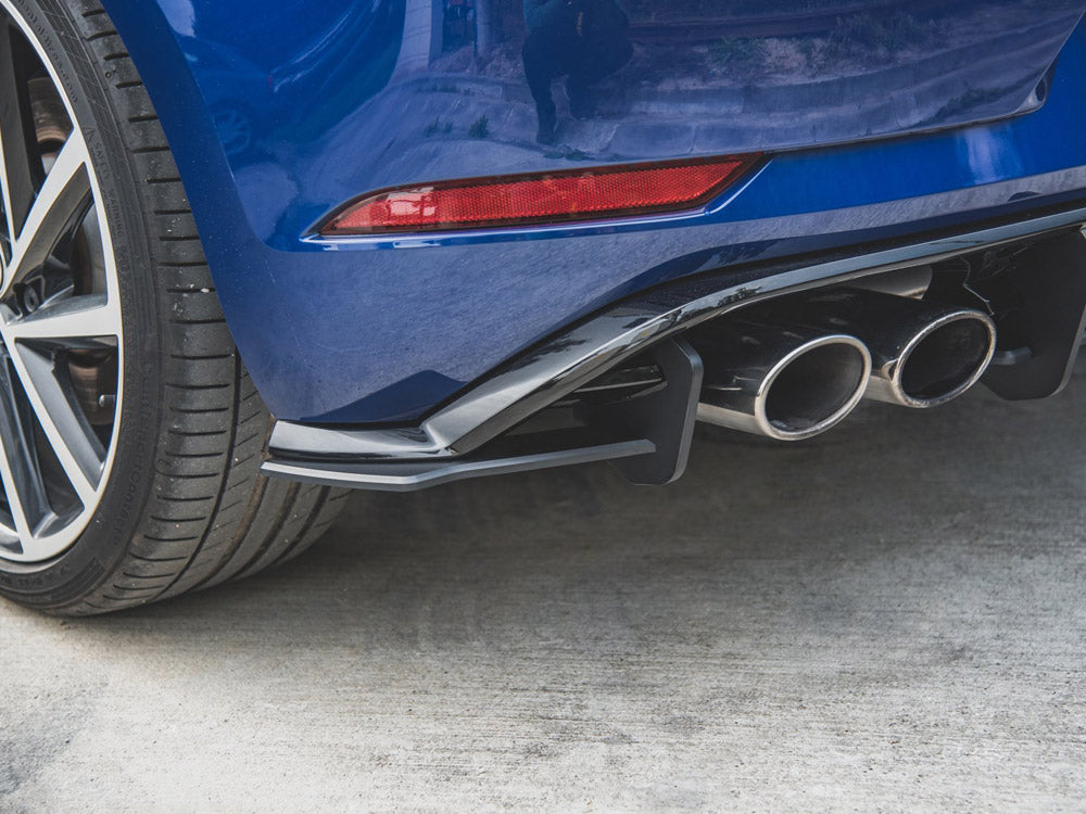 Maxton Design Street PRO Rear Side Splitters Volkswagen Golf R Mk7 Facelift