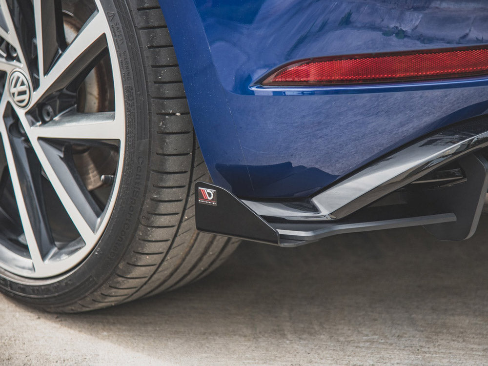 Maxton Design Street PRO Rear Side Splitters + Flaps Volkswagen Golf R Mk7 Facelift