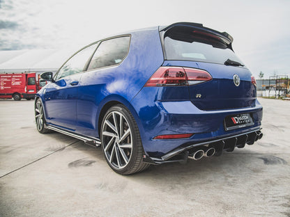 Maxton Design Street PRO Rear Side Splitters + Flaps Volkswagen Golf R Mk7 Facelift