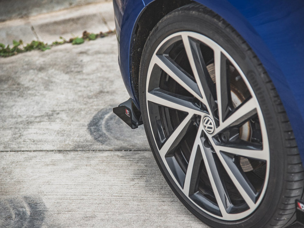 Maxton Design Street PRO Rear Side Splitters + Flaps Volkswagen Golf R Mk7 Facelift