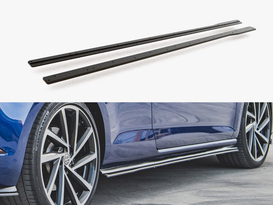 Maxton Design Street PRO Side Skirts Diffusers Volkswagen Golf R / R-Line Mk7 Facelift