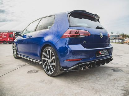 Maxton Design Street PRO Side Skirts Diffusers + Flaps Volkswagen Golf R / R-Line Mk7 Facelift