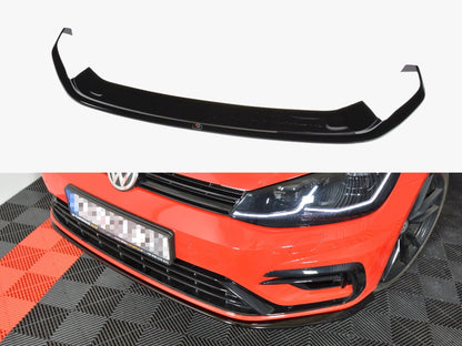 Maxton Design Front Splitter V.7 Volkswagen Golf R / R-Line Mk7 Facelift