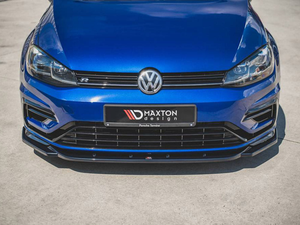 Maxton Design Front Splitter V.9 Volkswagen Golf R / R-Line Mk7 Facelift