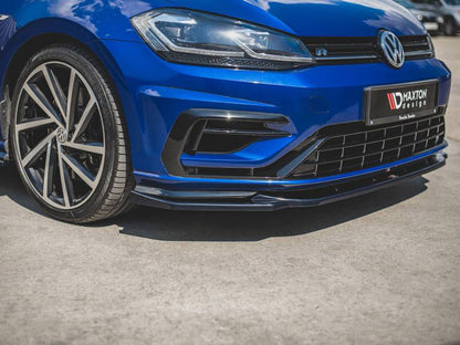 Maxton Design Front Splitter V.9 Volkswagen Golf R / R-Line Mk7 Facelift