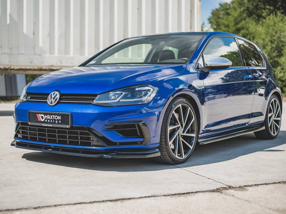 Maxton Design Front Splitter V.9 Volkswagen Golf R / R-Line Mk7 Facelift