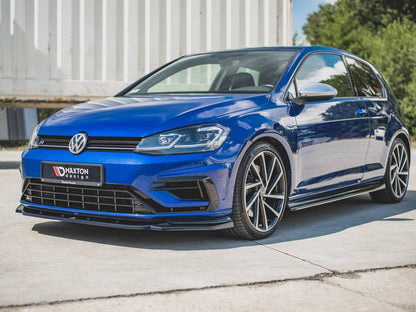 Maxton Design Front Splitter V.9 Volkswagen Golf R / R-Line Mk7 Facelift
