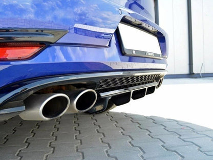 Maxton Design Rear Splitter Volkswagen Golf R Mk7 Facelift - Carbon Look