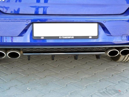Maxton Design Rear Splitter Volkswagen Golf R Mk7 Facelift - Carbon Look