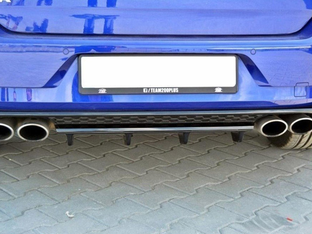 Maxton Design Rear Splitter Volkswagen Golf R / R-Line Hatchback Mk7 Facelift