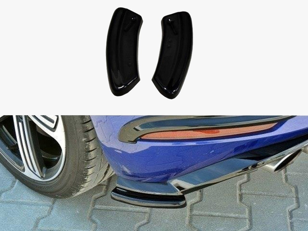 Maxton Design Rear Side Splitters VW Golf 7 R / R-Line Facelift - Carbon Look