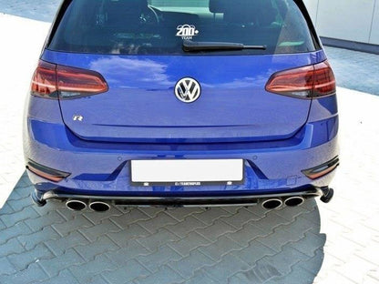 Maxton Design Rear Side Splitters VW Golf 7 R / R-Line Facelift - Carbon Look