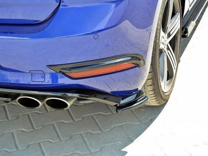 Maxton Design Rear Frames For Lights VW Golf 7 R / R-Line Facelift - Carbon Look