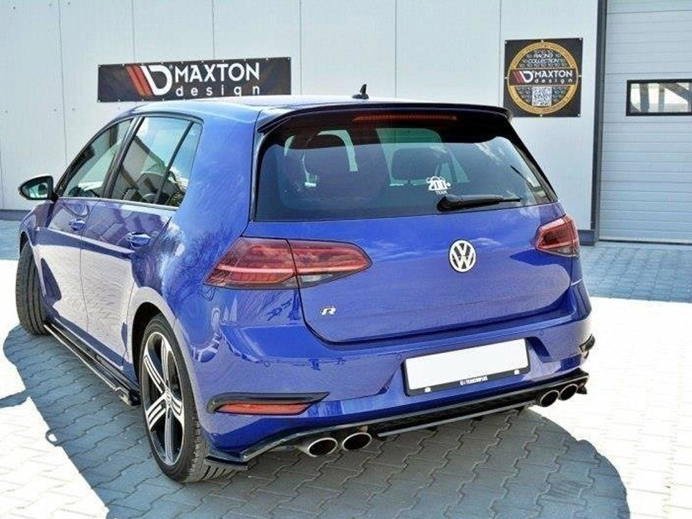 Maxton Design Rear Frames For Lights VW Golf 7 R / R-Line Facelift - Carbon Look