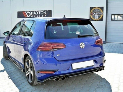 Maxton Design Rear Frames For Lights VW Golf 7 R / R-Line Facelift - Carbon Look