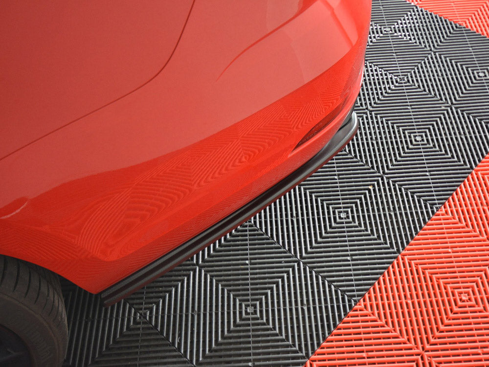 Maxton Design Rear Side Splitters V.1 VW Golf 7 R Variant Facelift - Carbon Look