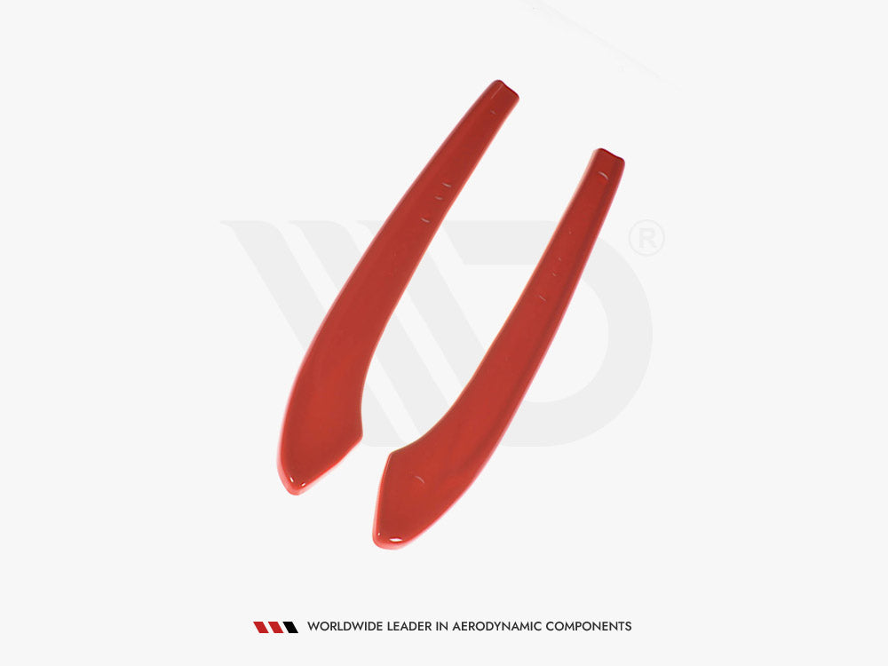 Maxton Design Rear Side Splitters V.2 VW Golf 7 R Variant Facelift - Textured