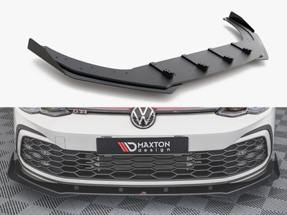Maxton Design Street Pro Front Splitter + Flaps Volkswagen Golf GTI / GTE / GTD / R-Line Mk8