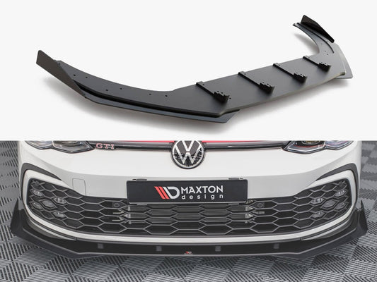 Maxton Design Street Pro Front Splitter + Flaps Volkswagen Golf GTI / GTE / GTD / R-Line Mk8