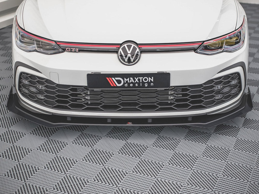 Maxton Design Street Pro Front Splitter + Flaps Volkswagen Golf GTI / GTE / GTD / R-Line Mk8