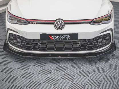 Maxton Design Street Pro Front Splitter + Flaps Volkswagen Golf GTI / GTE / GTD / R-Line Mk8