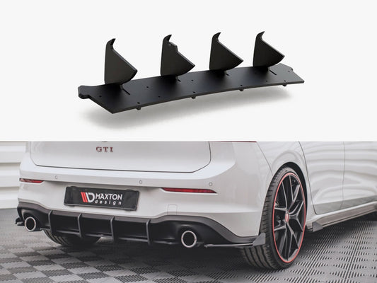Maxton Design Street PRO Rear Diffuser V.1 VW Golf 8 GTI