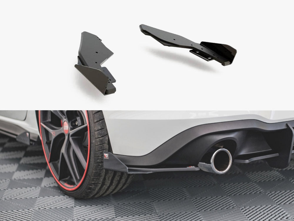 Maxton Design Street Pro Rear Side Splitters + Flaps Volkswagen Golf GTI / GTE / R-Line Mk8