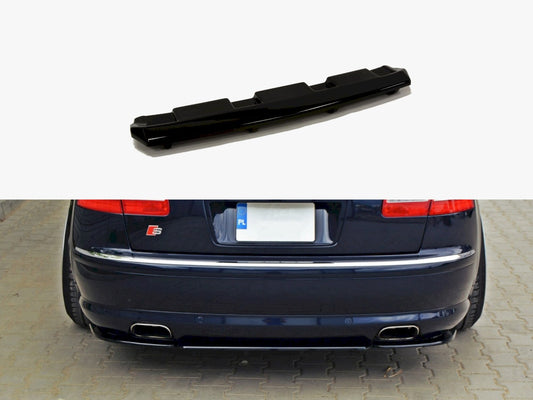 Maxton Design Central Rear Splitter (Vertical Bars) Audi S8 D3 (2006-2010)