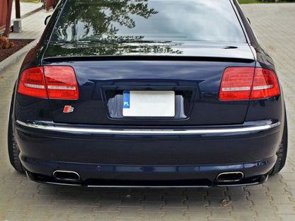 Maxton Design Central Rear Splitter (Vertical Bars) Audi S8 D3 (2006-2010)