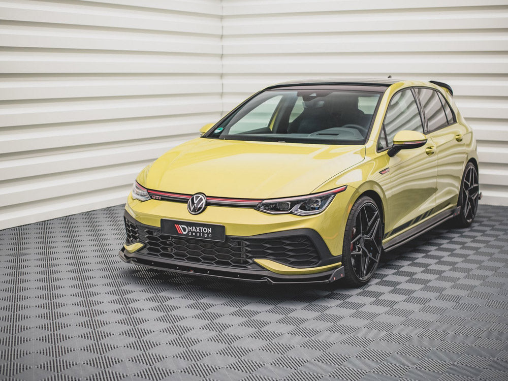 Maxton Design Front Splitter V.1 + Flaps VW Golf 8 GTI Clubsport